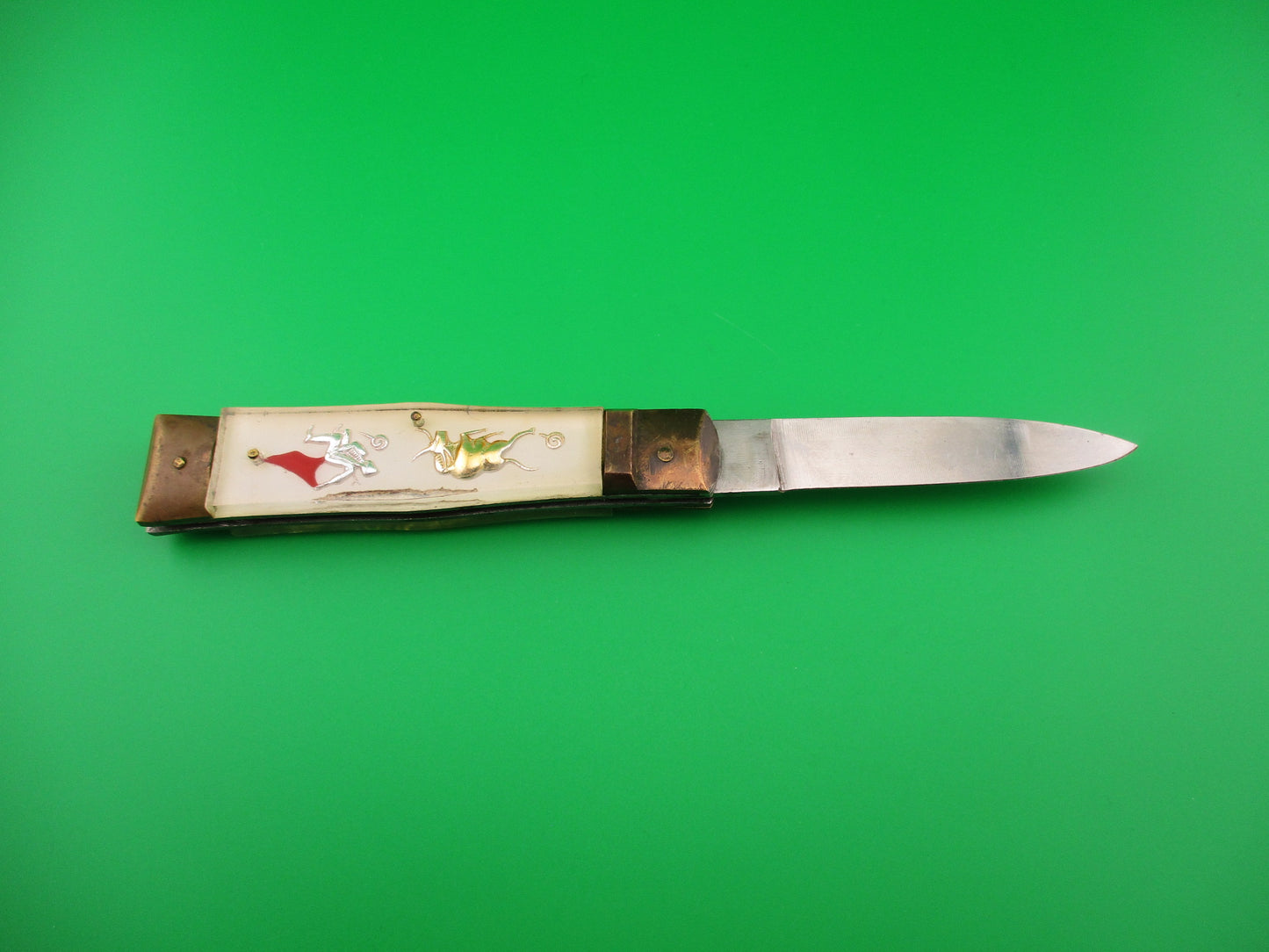 FES ROSTFREI 19cm Japanese Bullfighter Dragon Lever vintage automatic knife
