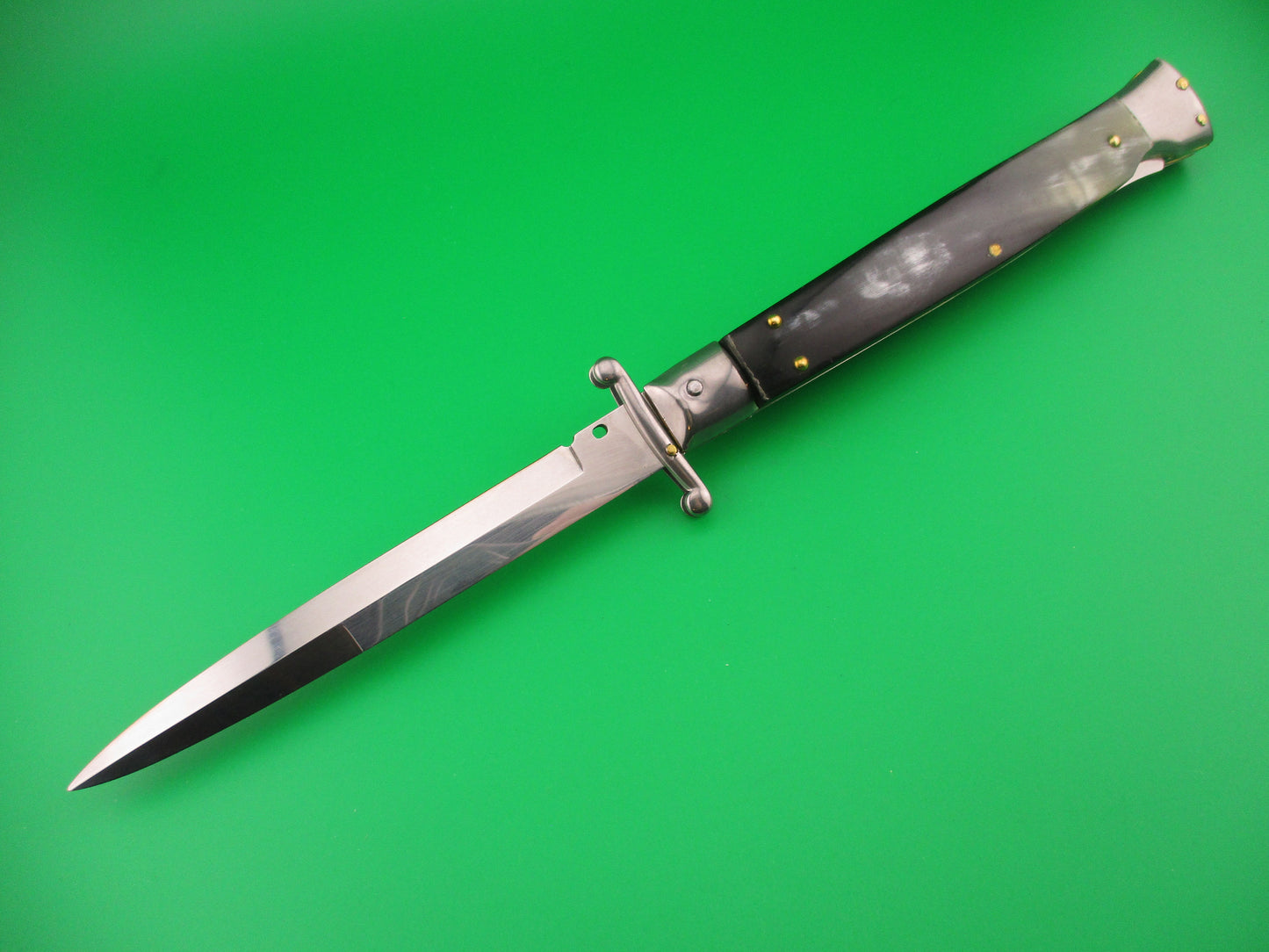 FRANK B ITALY 28cm Italian Swing Guard Brazilian horn automatic knife