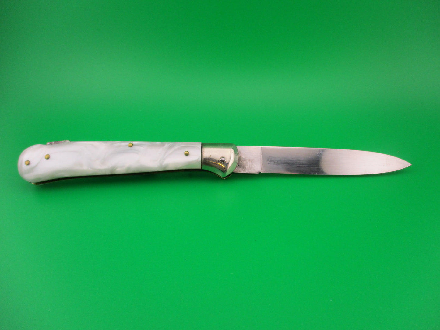 INOX 20cm Italian Birds head Humpback Pearlex vintage automatic knife
