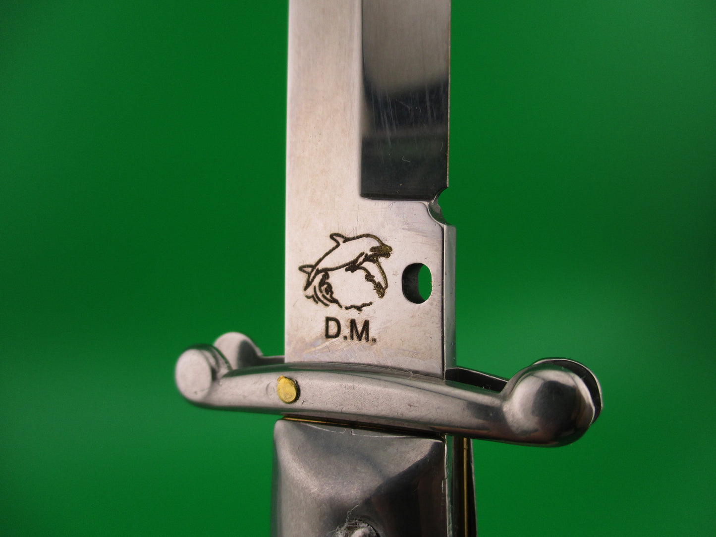 FRANK B ITALY D.M. Dolphin 28cm Italian Swing Guard Brazilian horn automatic knife