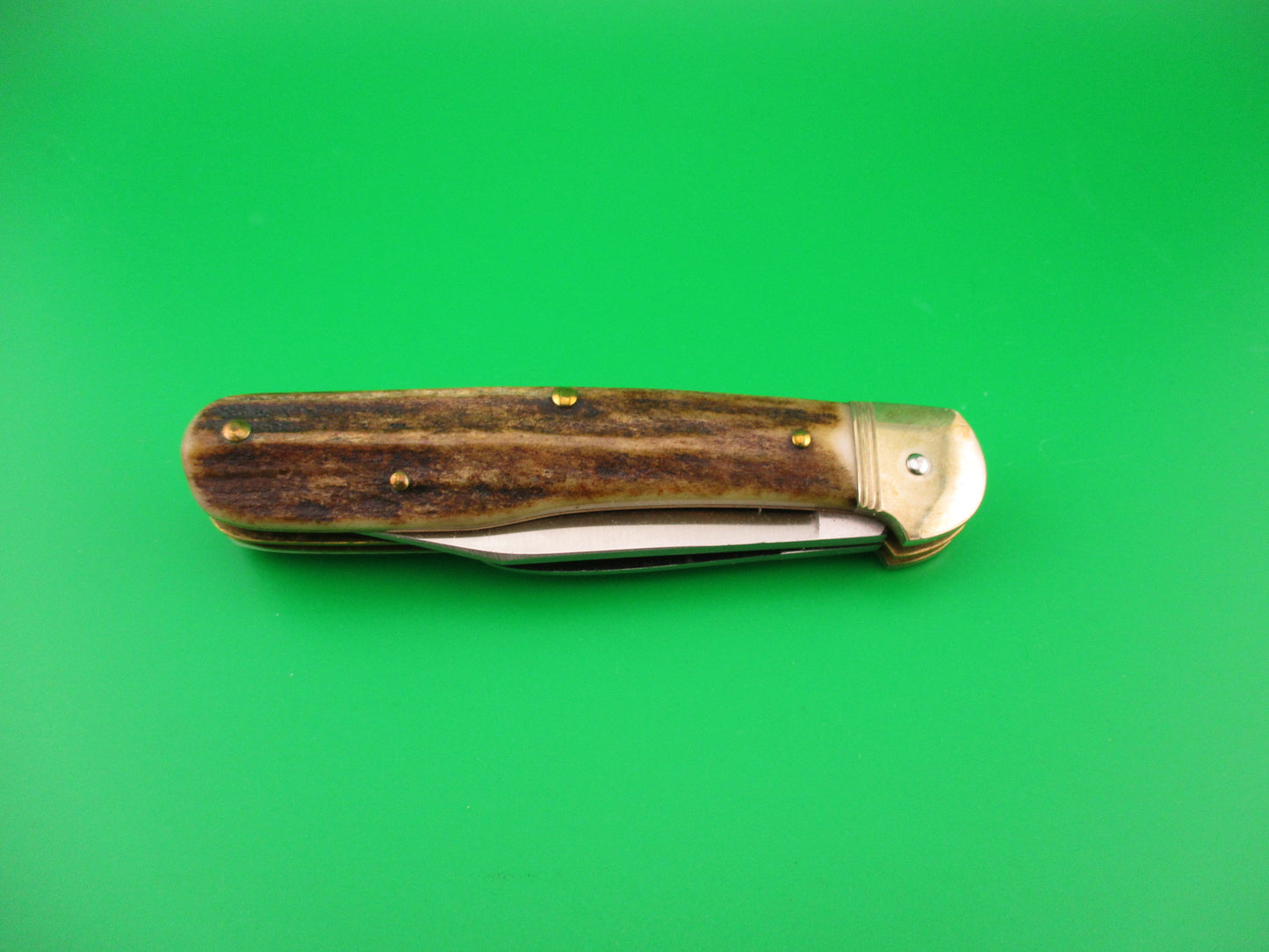 Hubertus SOLINGEN 10cm German Stag Pen Blade release automatic knife