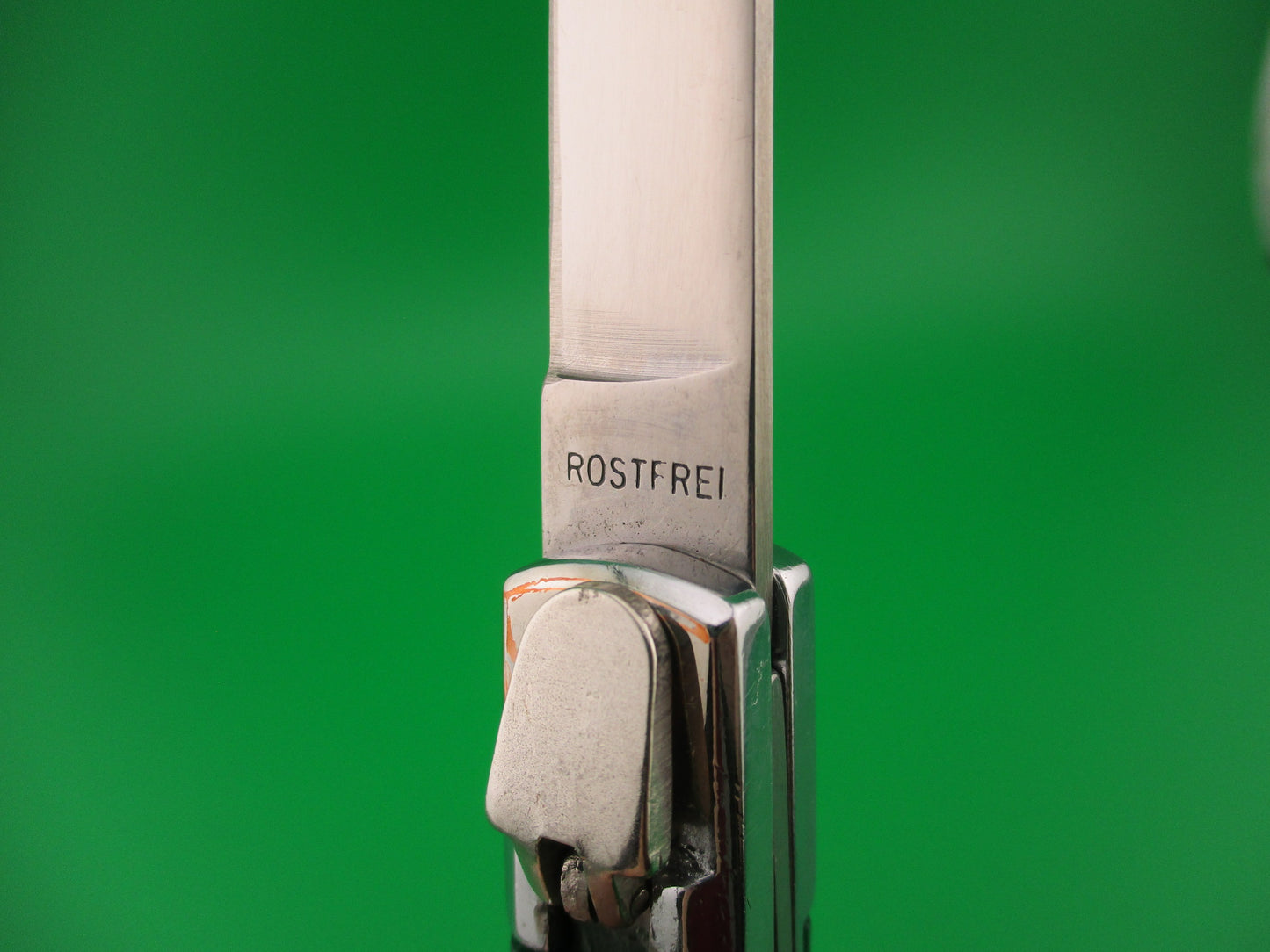 ROSTFREI Super-Stiletto 20cm Vintage Green Lever release automatic knife