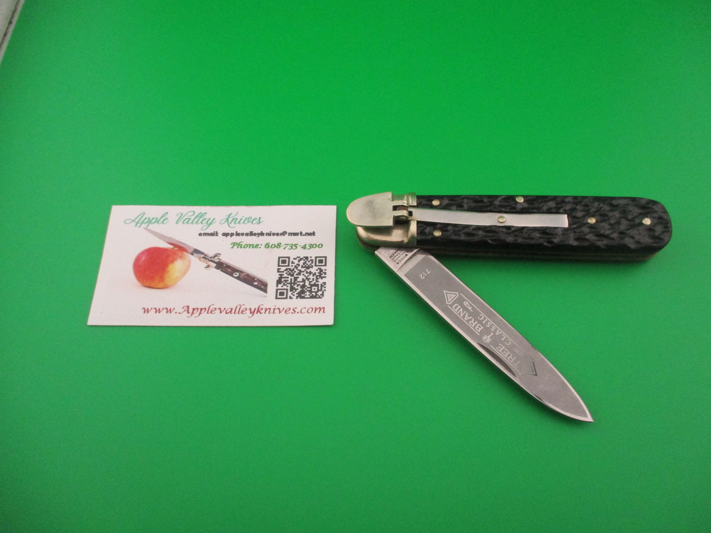 BOKER TREE BRAND CLASSIC 712 11cm German Lever automatic knife Black stag