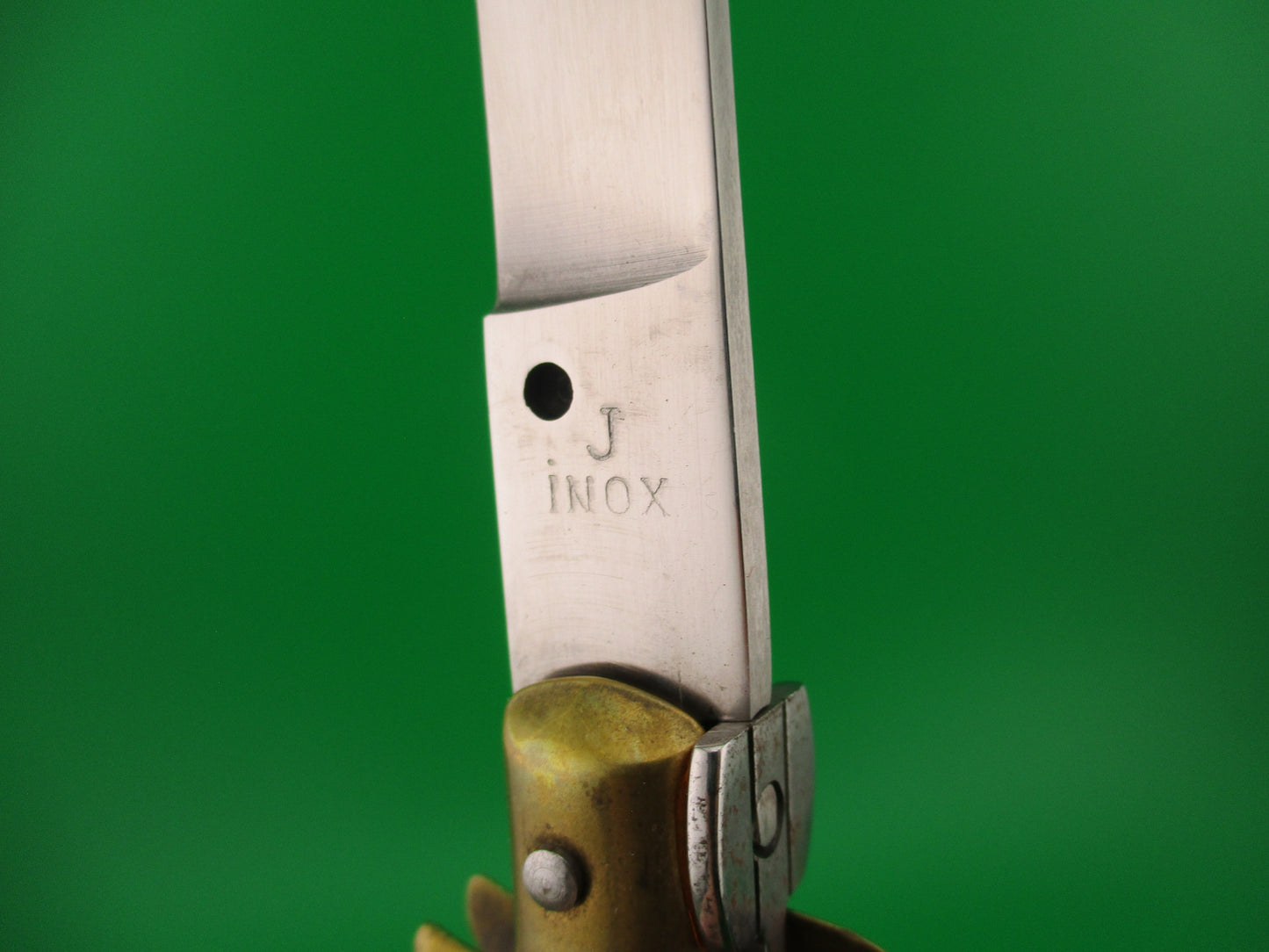 Stiletto Vintage Swivel bolster vintage automatic knife Wood & brass