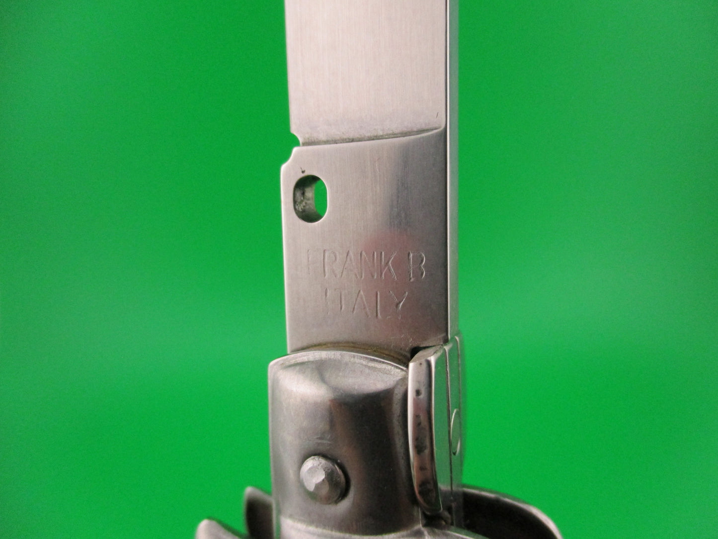 FRANK B ITALY 23cm Italian Swivel bolster French tip horn automatic knife