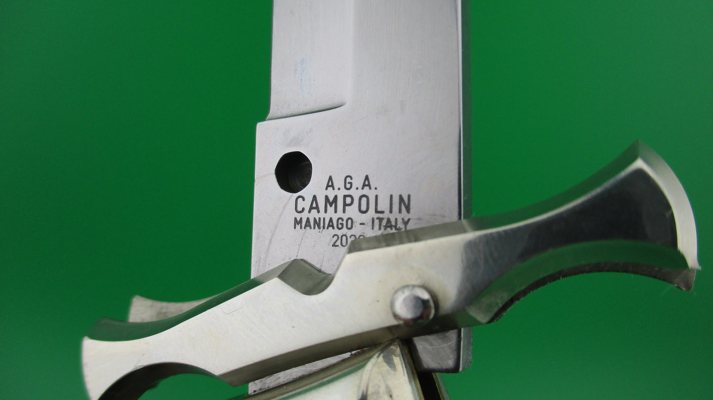 z AGA CAMPOLIN 33cm Italian Batwing Shield button automatic knife