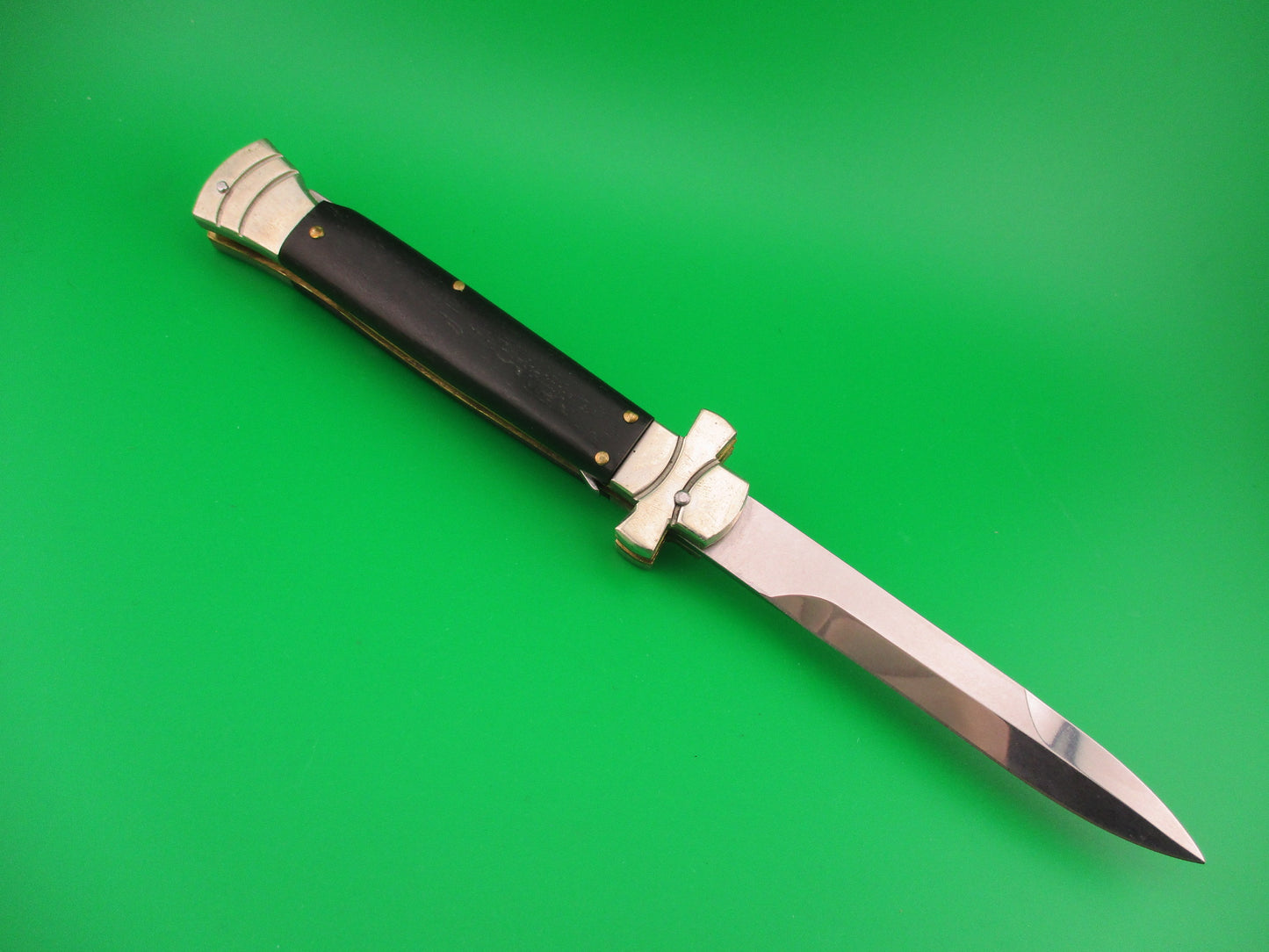 AGA CAMPOLIN MANIAGO ITALY 23cm Italian Ebony Maltese 2014 Lockback automatic knife
