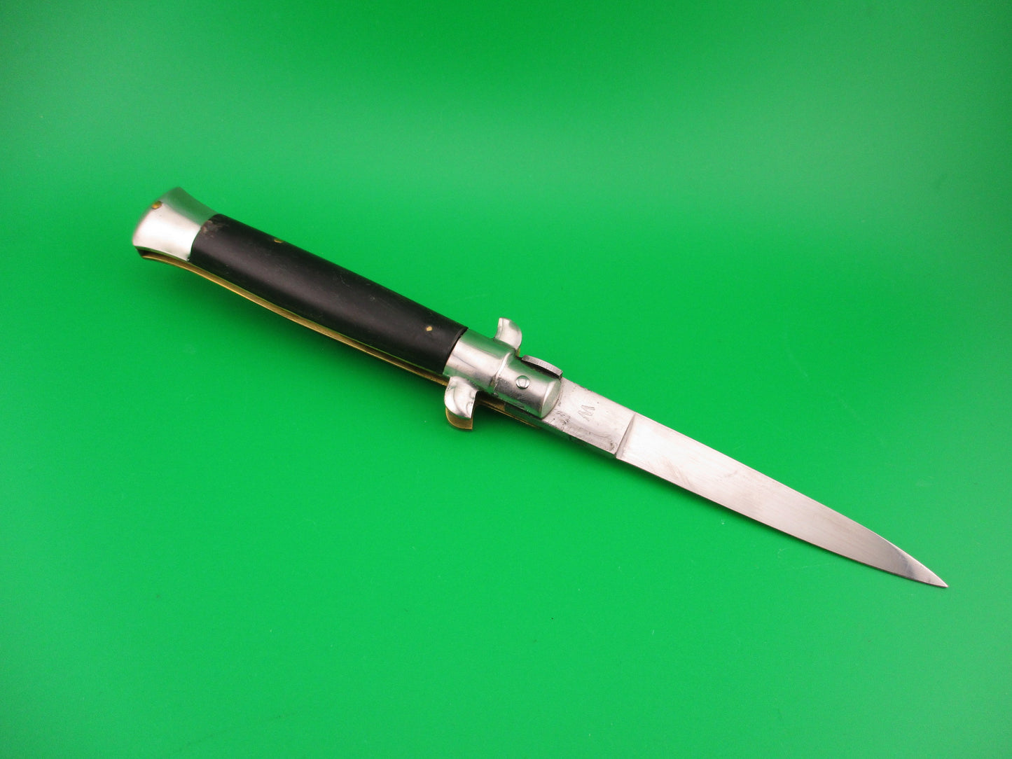 INOX W 20cm Italian Transitional Stiletto Horn Vintage automatic knife