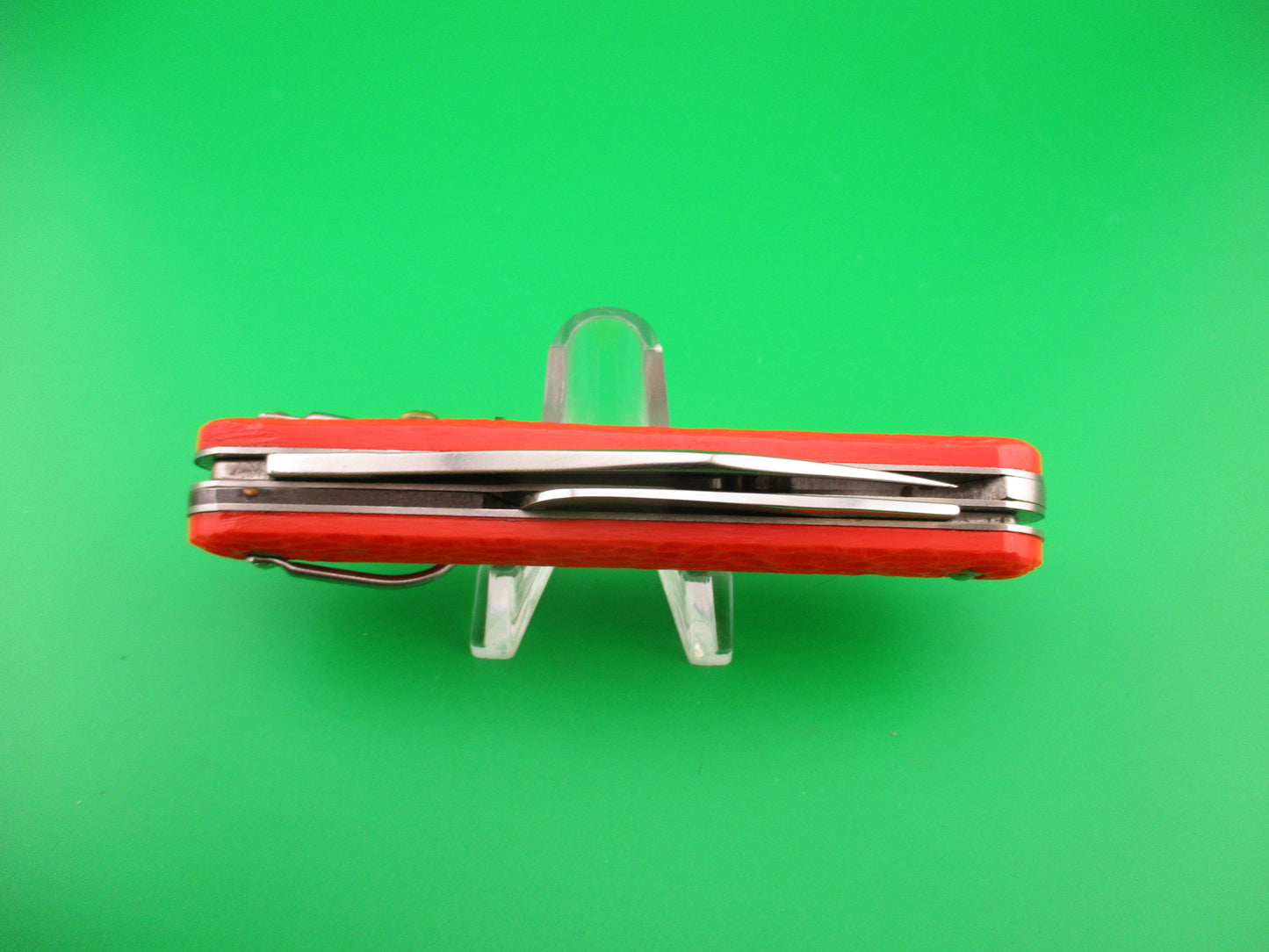 CAMILLUS vintage MC1 Orange paratrooper automatic knife with hook blade