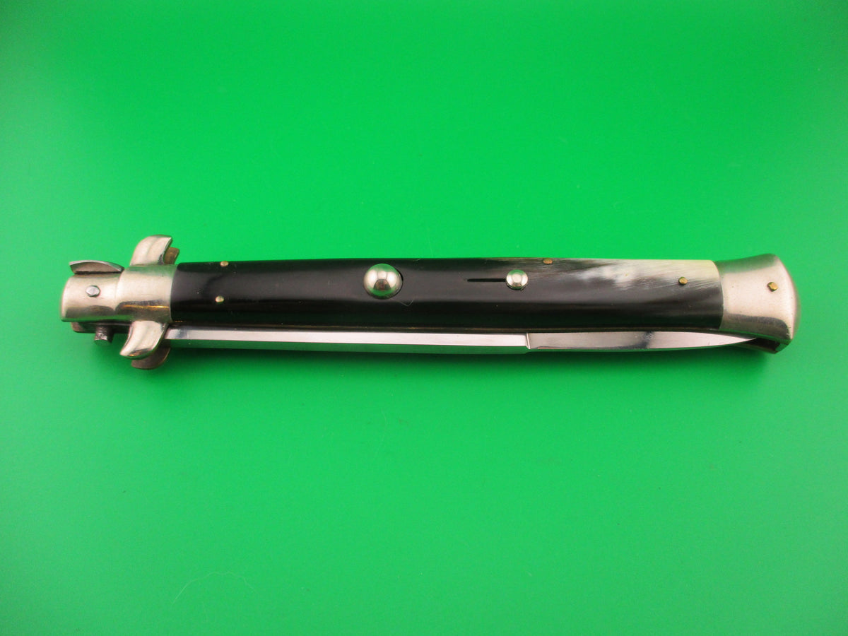 M ITALY INOX 33cm Italian Picklock Horn Vintage 1950s automatic knife 5mm