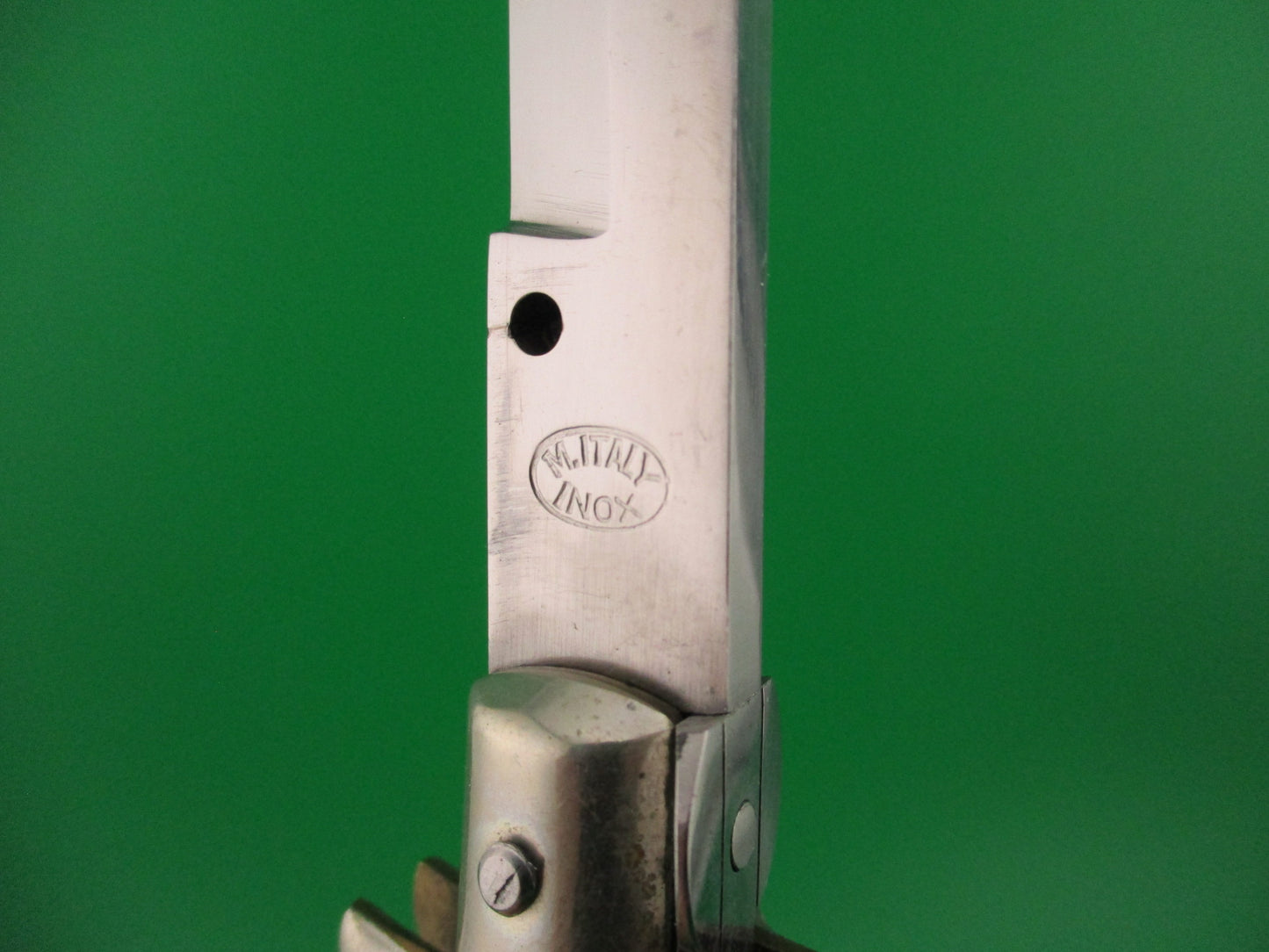 M ITALY INOX 33cm Italian Picklock 1950s Vintage Bayonet Horn automatic knife