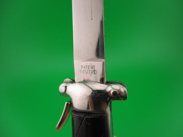 C JUL HERBERTZ 21cm 1960s Italian Trapdoor OTF switchblade knife flawed