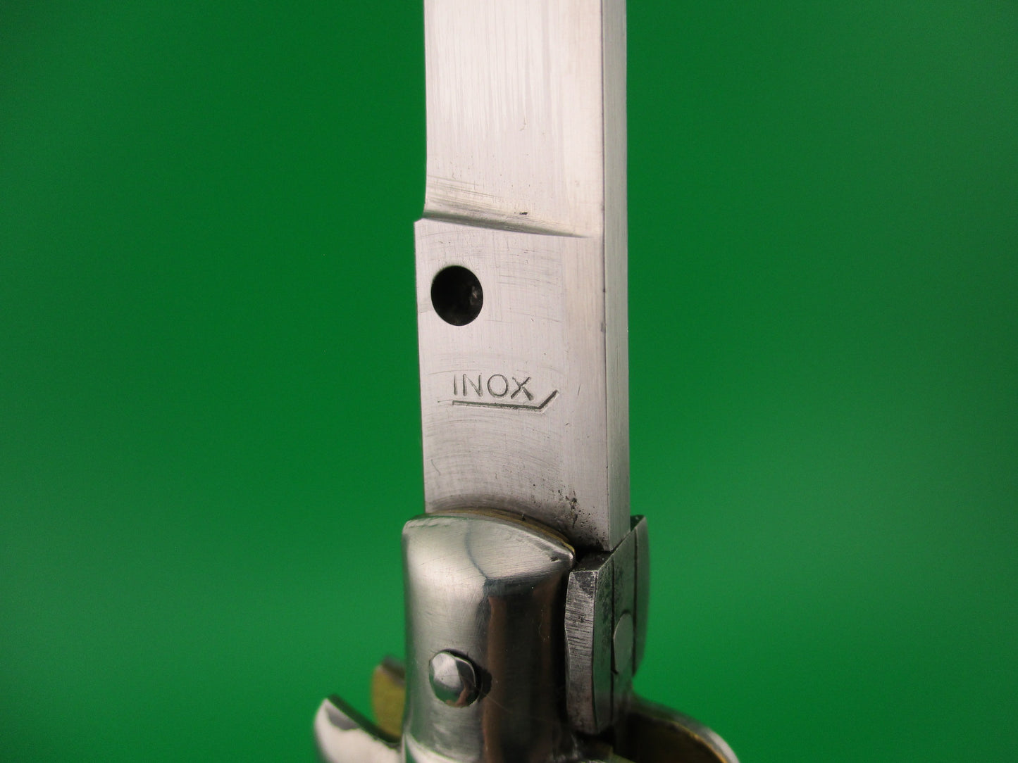 INOX W 20cm Italian Transitional Stiletto Horn Vintage automatic knife