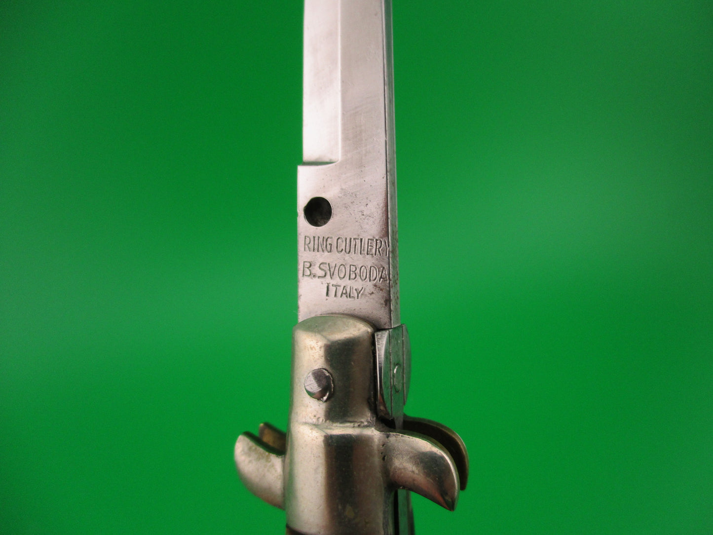RING CUTLERY B SVOBODA ITALY 14cm Italian Picklock 1950s Vintage automatic knife NOS