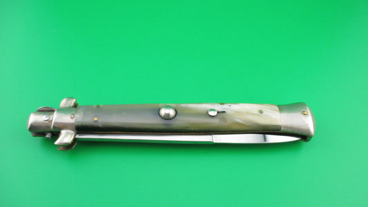z INOX 28cm Italian Picklock Vintage 1950s Brazilian horn automatic knife