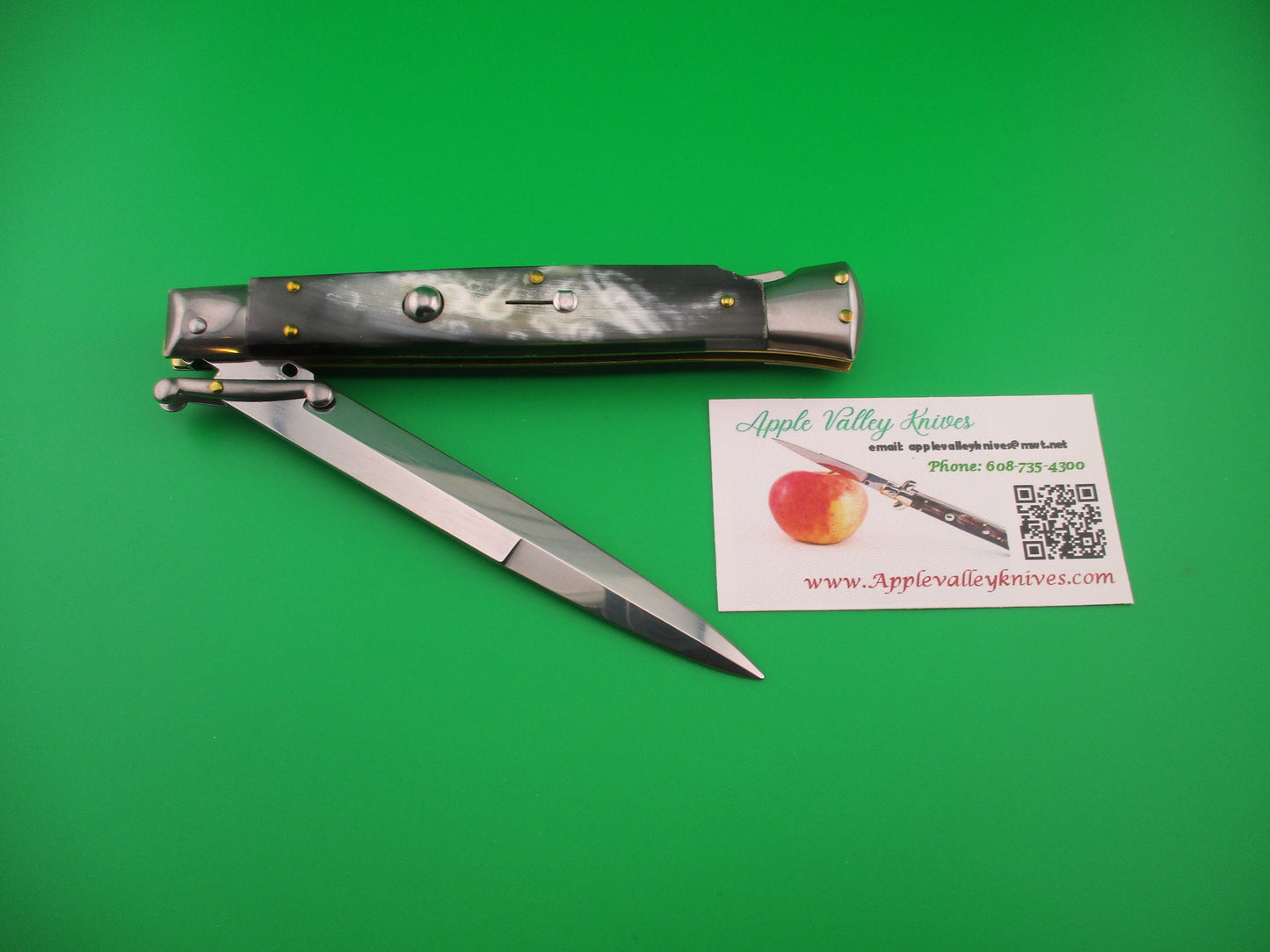FRANK B ITALY 28cm Italian Swing Guard Brazilian horn automatic knife