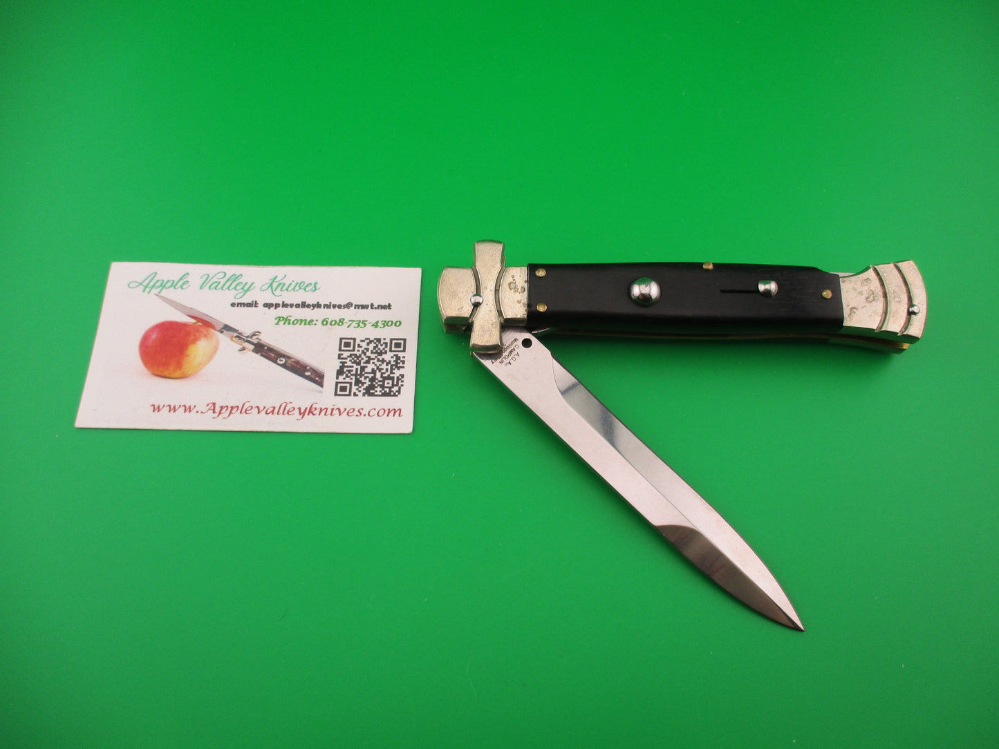 AGA CAMPOLIN MANIAGO ITALY 23cm Italian Ebony Maltese 2014 Lockback automatic knife