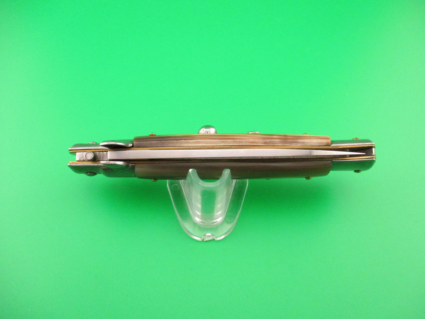 FRANK B ITALY 23cm Italian Swivel bolster French tip horn automatic knife