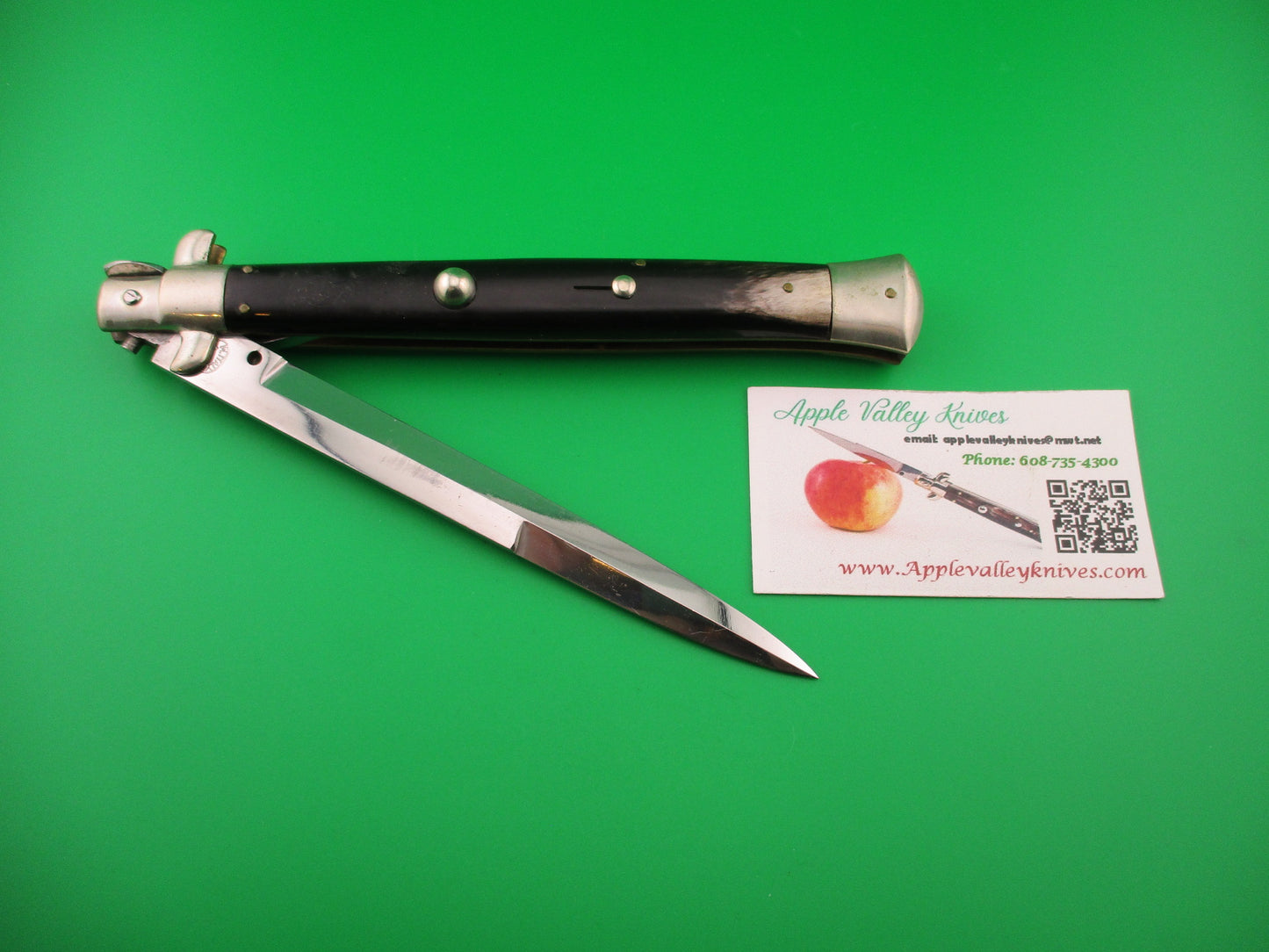 M ITALY INOX 33cm Italian Picklock 1950s Vintage Bayonet Horn automatic knife