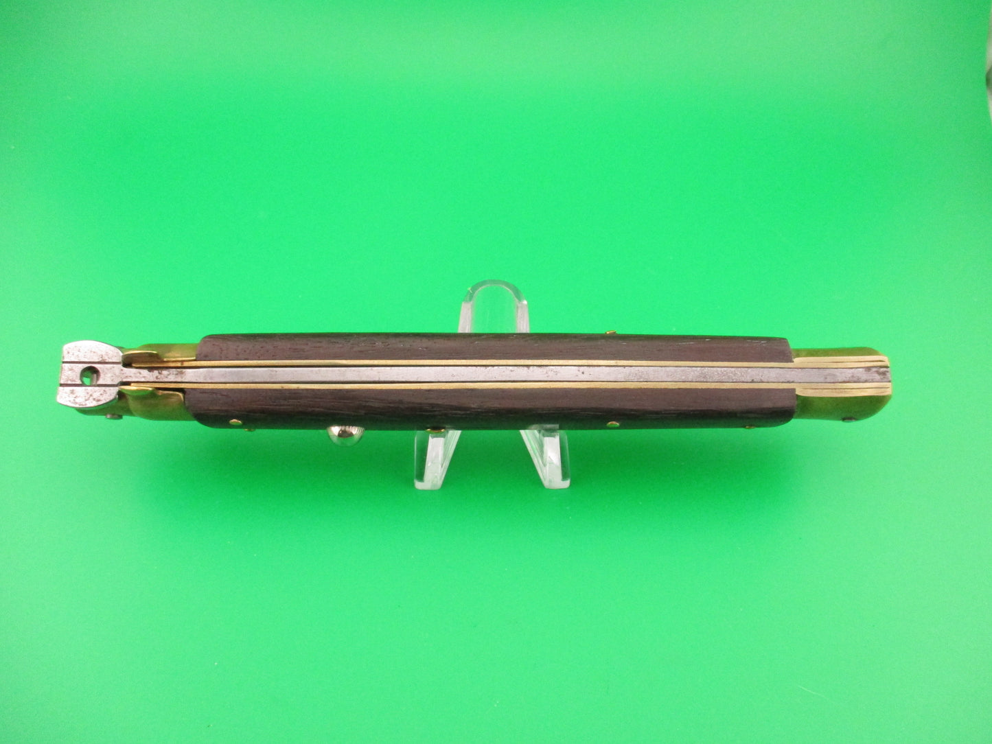 Stiletto Vintage Swivel bolster vintage automatic knife Wood & brass