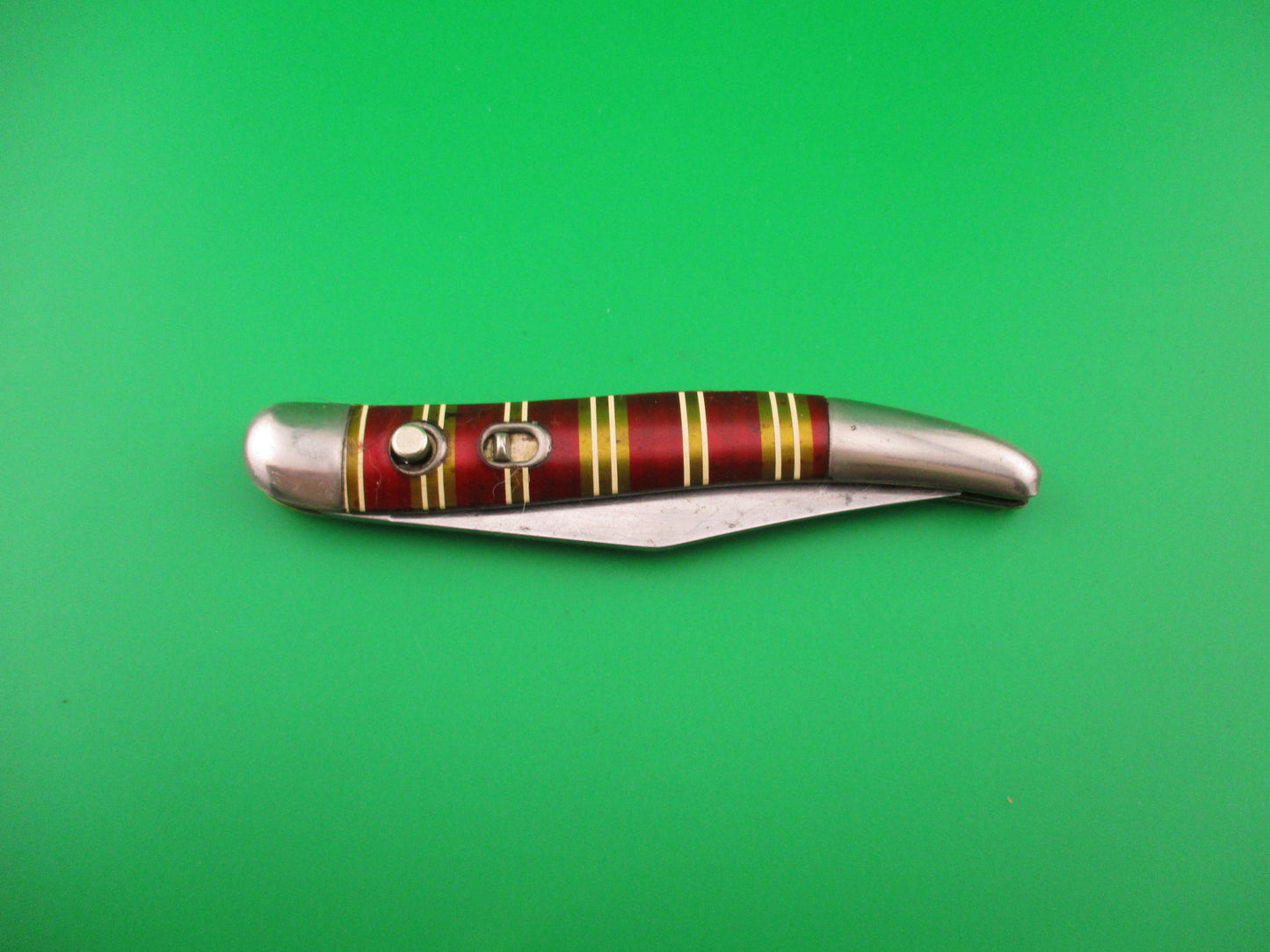 Hammer Brand Imperial toothpick Candystripe vintage 1950s switchblade knife