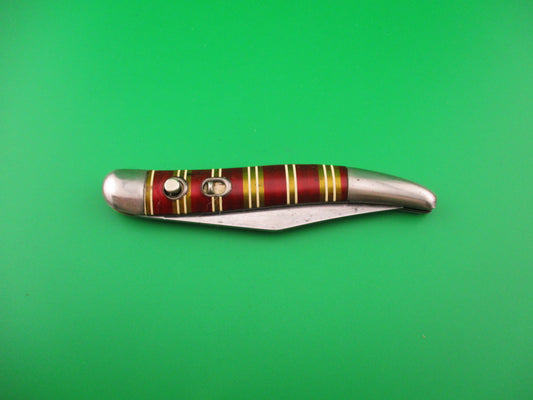 Hammer Brand Imperial toothpick Candystripe vintage 1950s switchblade knife