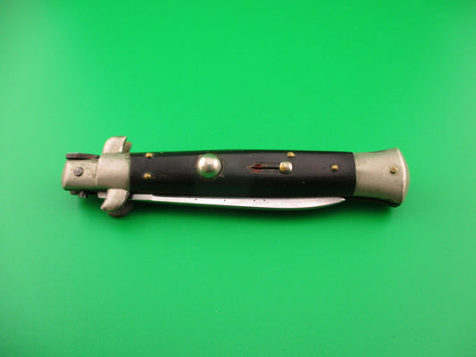 C. Jul Herbertz 21cm Italian Transitional Stiletto Horn Vintage 1960s automatic knife
