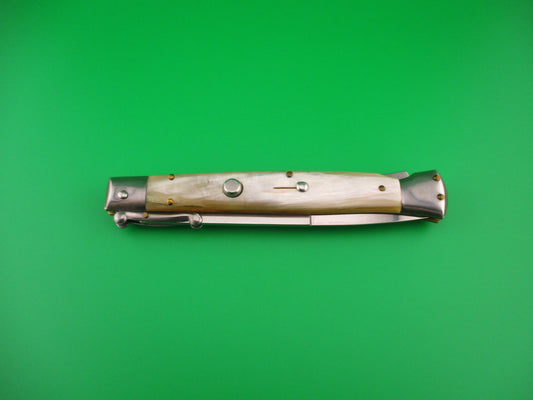 LIMITED EDITION 2004 28cm Italian Swing Guard Frank B Honey & Cream automatic knife