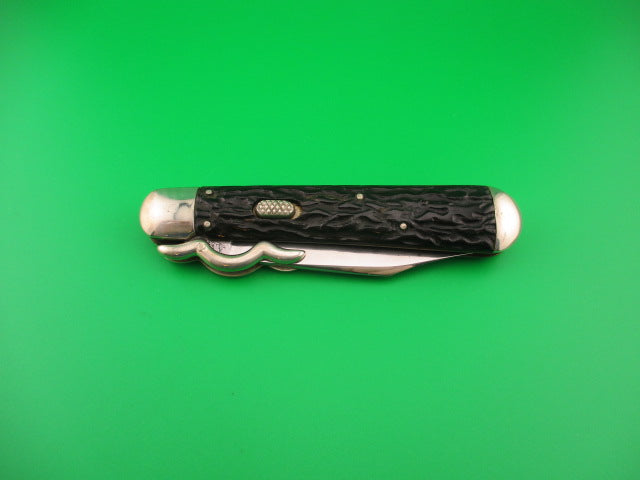 Flylock Vintage Hunter Lazy W folding guards automatic knife #11004