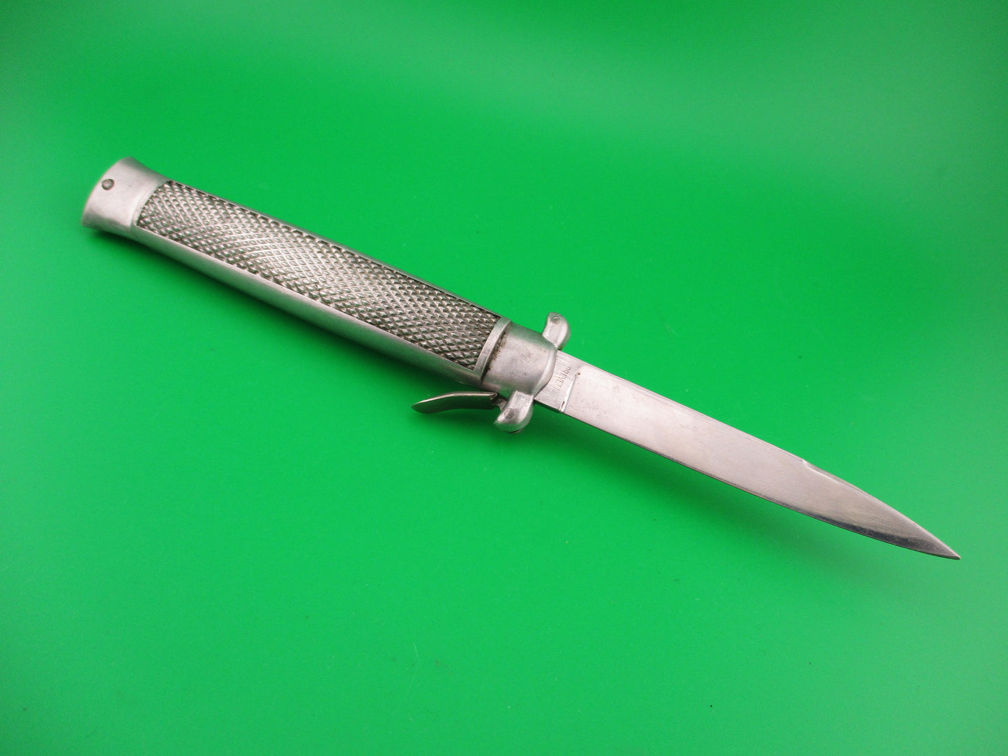 INOX BREVETTATO 21cm Italian OTF Trapdoor 1960s Aluminum automatic knife