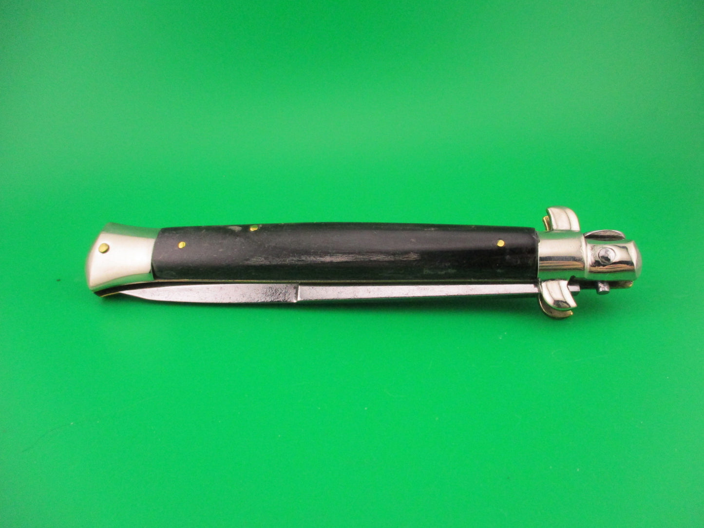 MAURO MARIO ITALY 28cm Picklock Stiletto 1950s Vintage automatic knife w horn