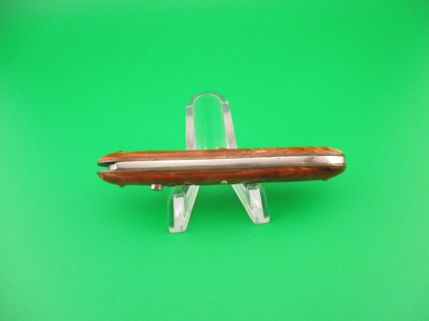 Edgemaster #108 Cigar Jack 1950s Vintage Caramel swirl switchblade knife
