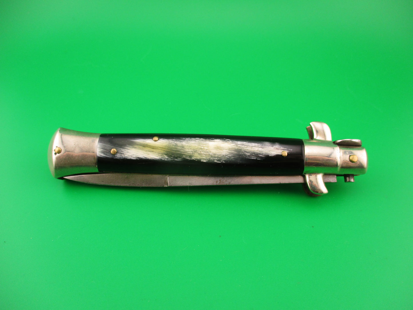 ETHAN 1953 23cm Italian Picklock vintage 1950s Black & White automatic knife