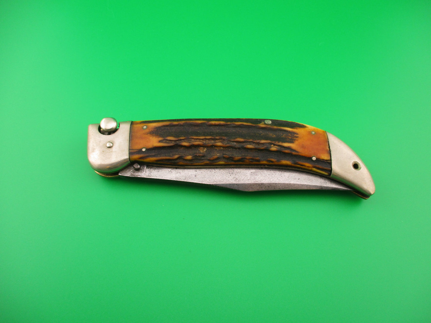 KaBar Grizzly Stag Vintage #2179 switchblade knife