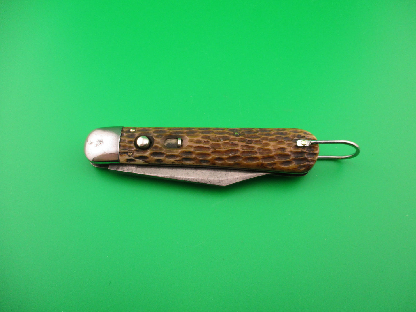 SCHRADE CUT CO M2 Bone WWII Paratrooper Military issue switchblade knife