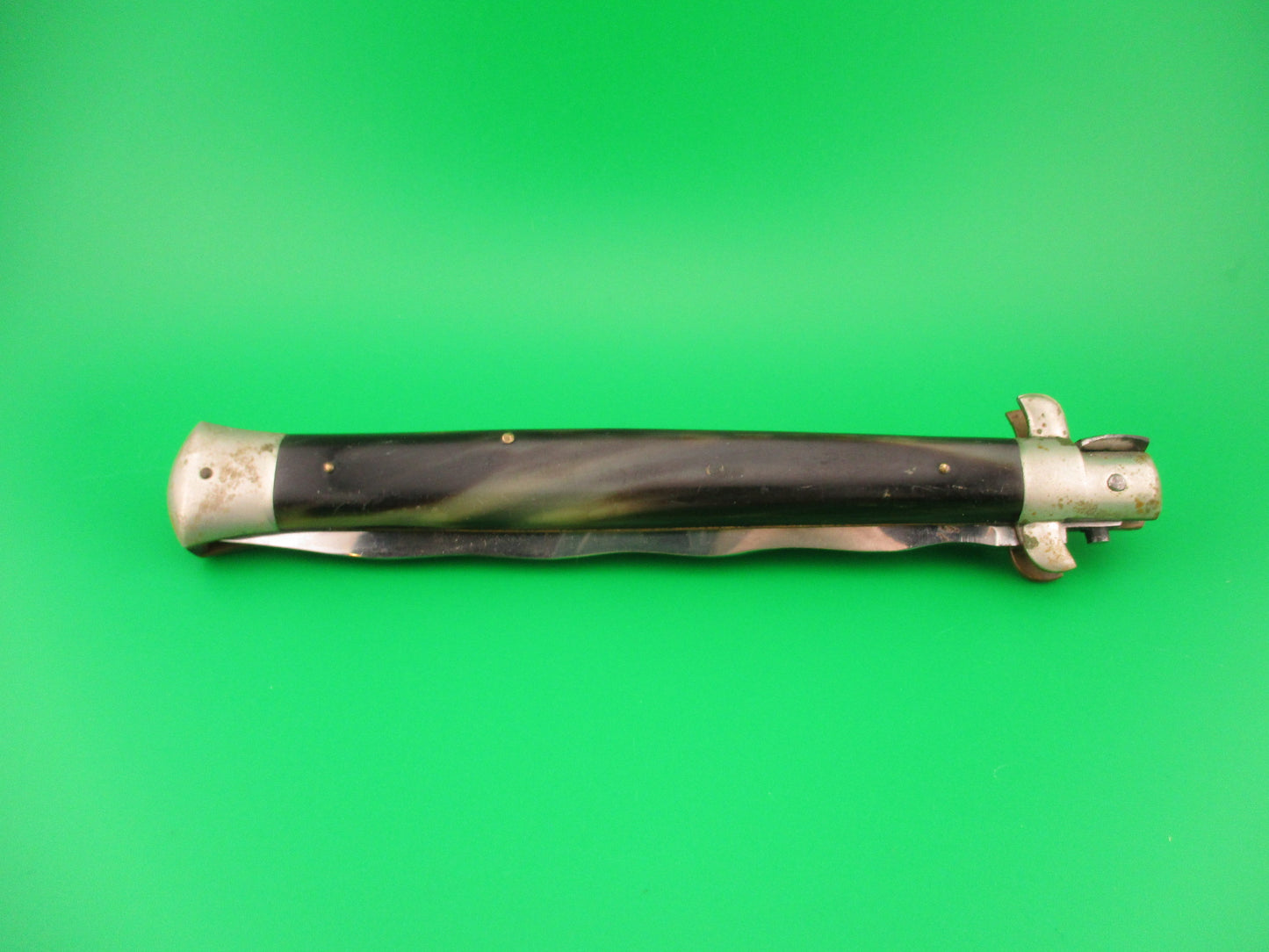 M ITALY INOX 33cm Italian Picklock KRIS Horn 1950s Vintage automatic knife