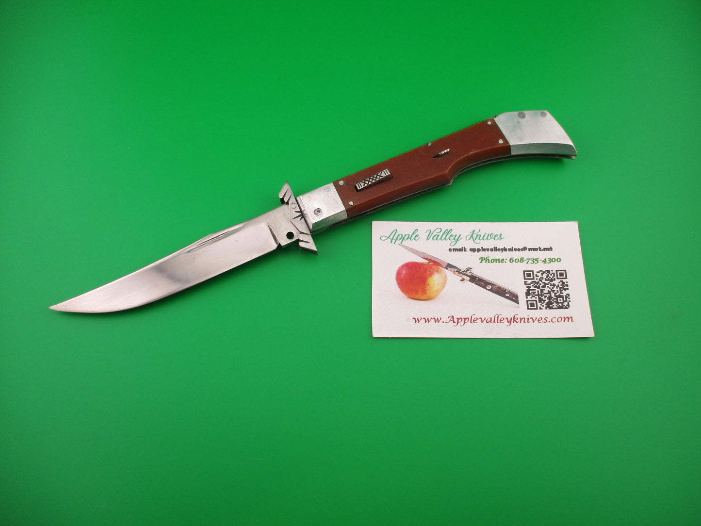 RPK 23cm Russian Prison Knife Vintage Gunstock Swing Guard lockback switchblade