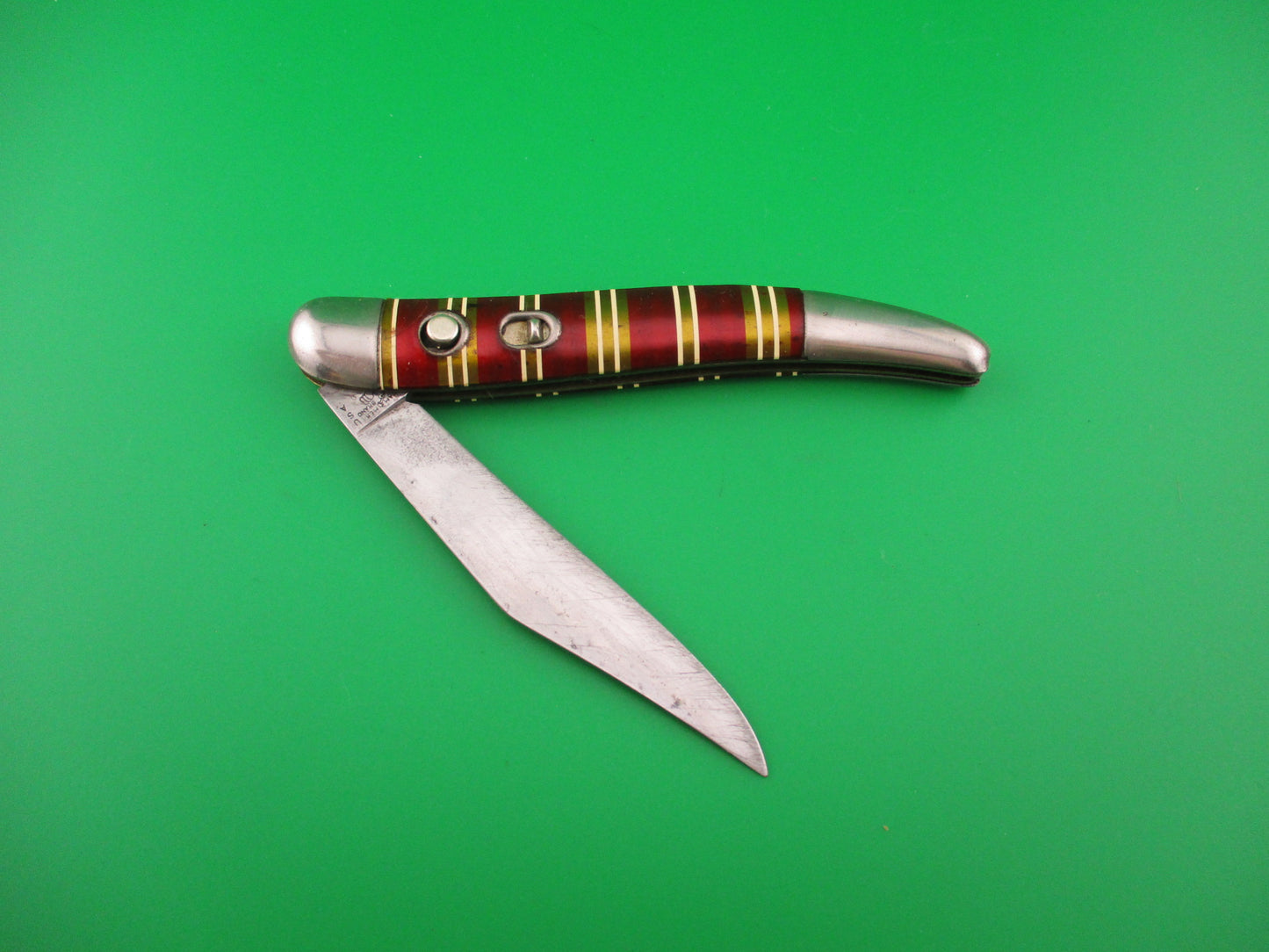 Hammer Brand Imperial toothpick Candystripe vintage 1950s switchblade knife