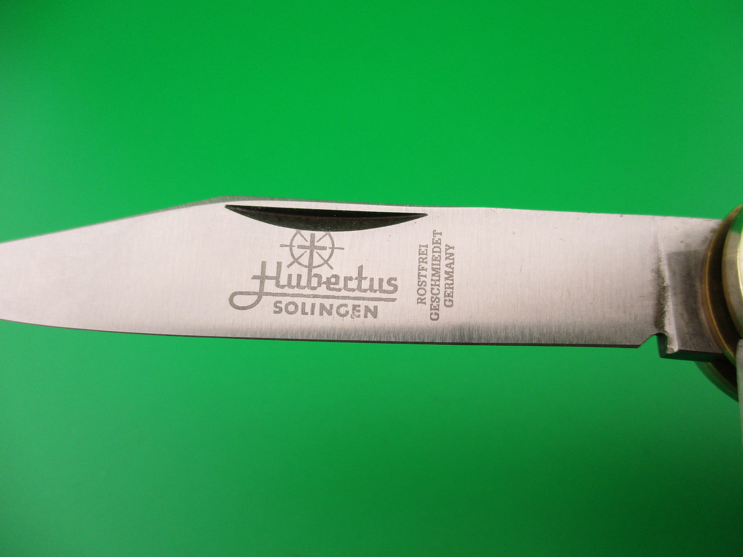 Hubertus SOLINGEN 10cm German Stag Pen Blade release automatic knife