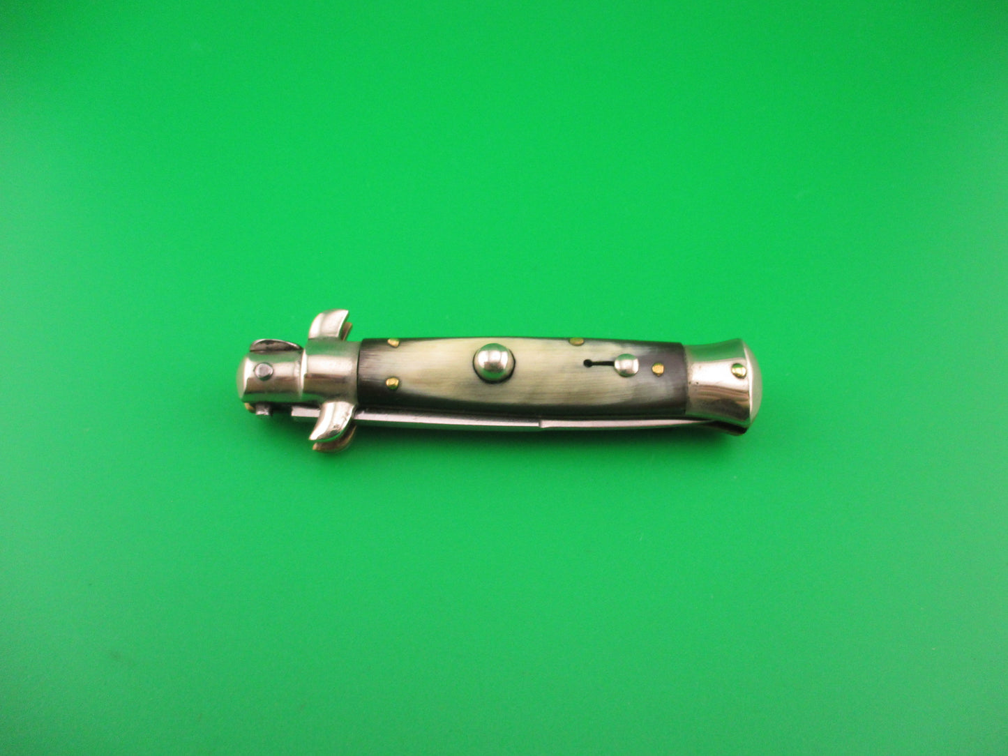 INOX 14cm Italian Picklock 1950s vintage Bayonet blade automatic knife