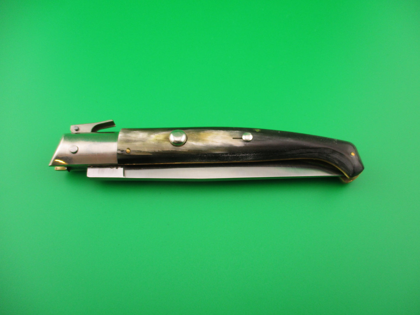 AROSA MANIAGO ITALY D.M. 27cm Italian Pattada Horn fulcrum automatic knife