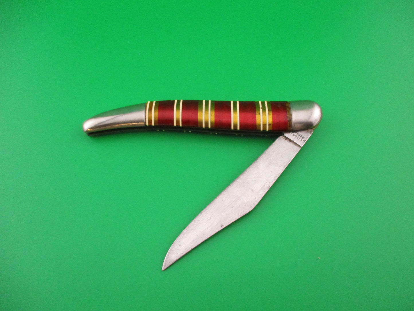 Hammer Brand Imperial toothpick Candystripe vintage 1950s switchblade knife