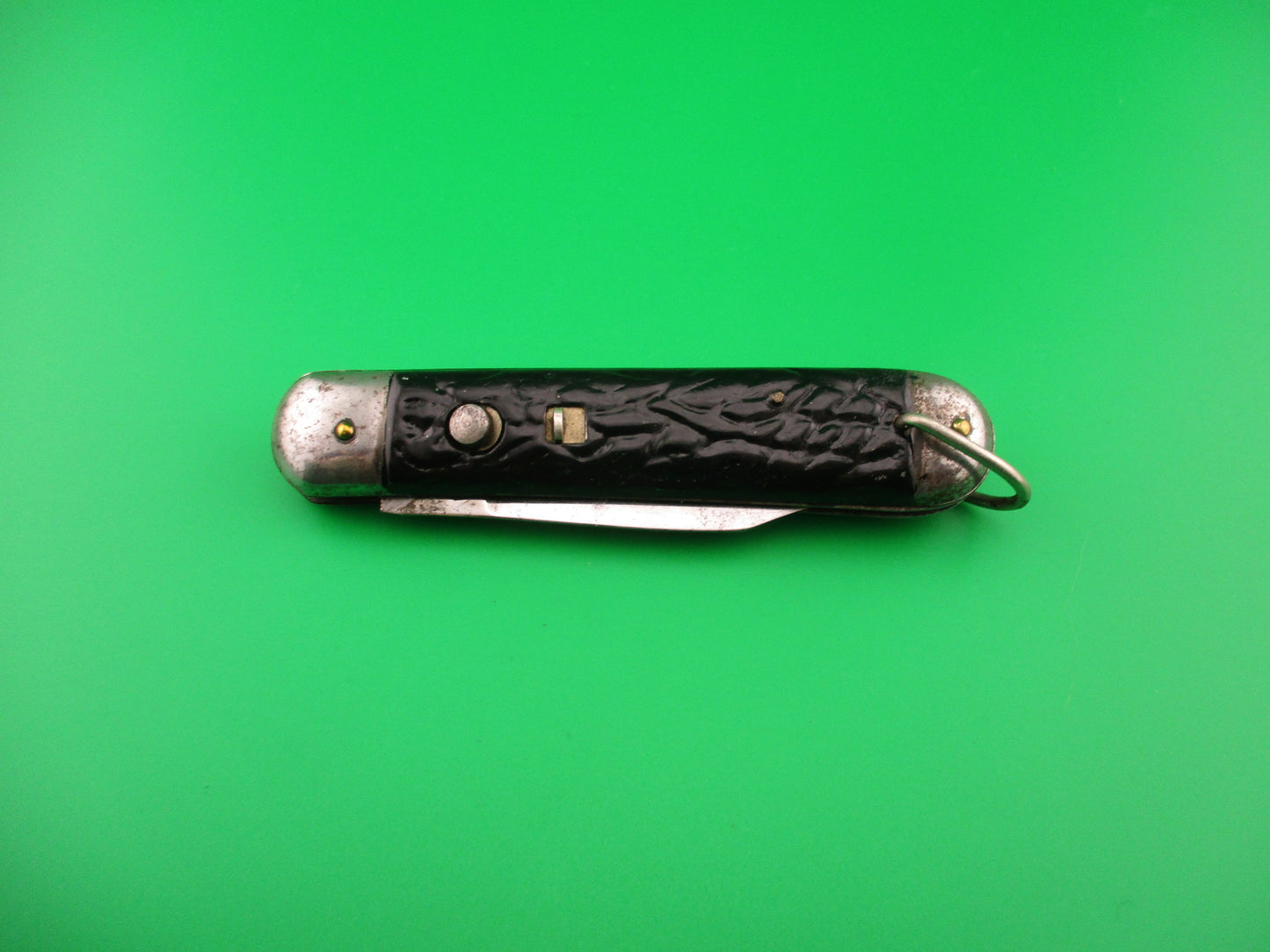 Edgemaster Paratrooper style Scout vintage 1940s Black all metal automatic knife