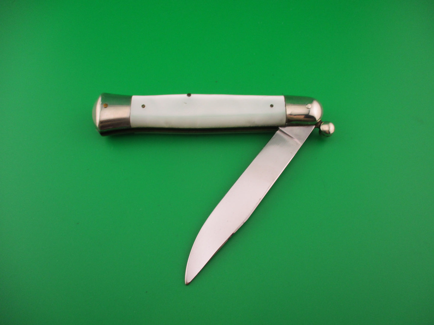 Stainless Steel ITALY 22cm RAPID Italian Pearl Knob Flip Open Vintage manual knife
