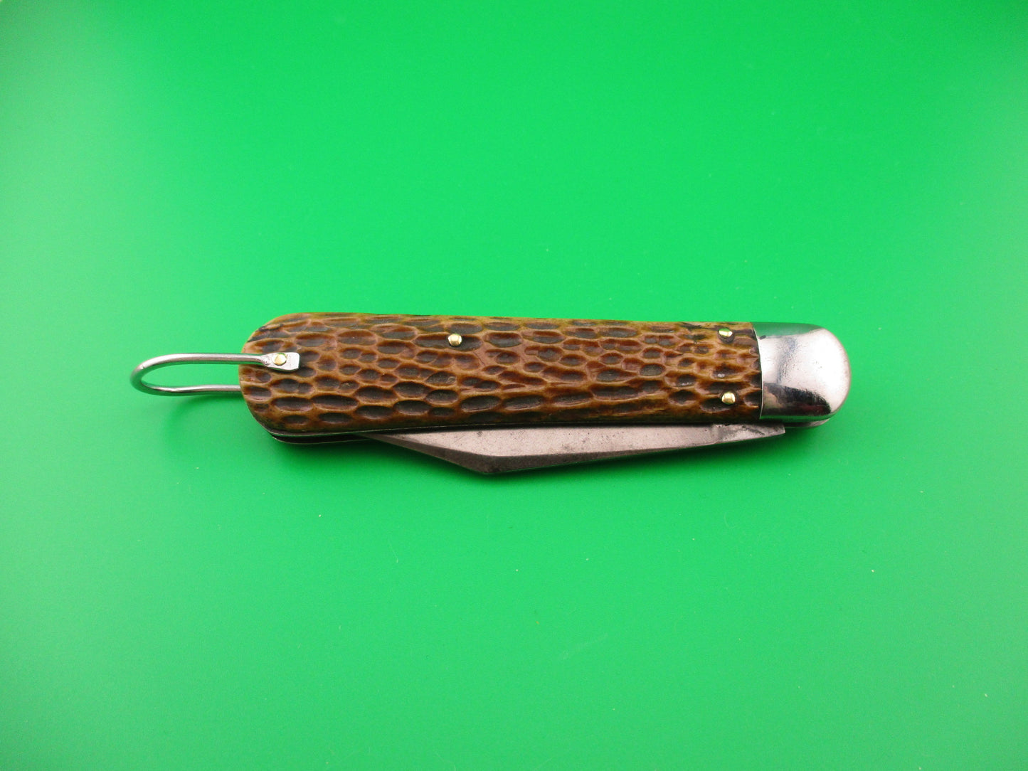 SCHRADE CUT CO M2 Bone WWII Paratrooper Military issue switchblade knife