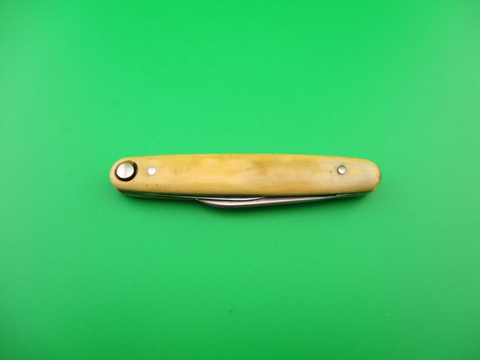 PRESS BUTTON KNIFE CO WALDEN, NY Medium double Ivory Cell switchblade knife