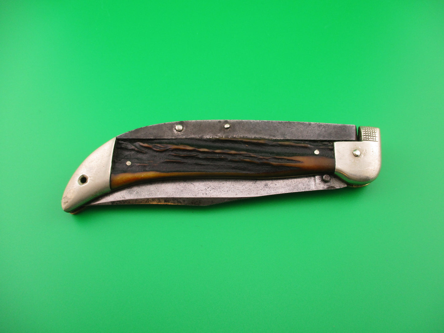 KaBar Grizzly Stag Vintage #2179 switchblade knife