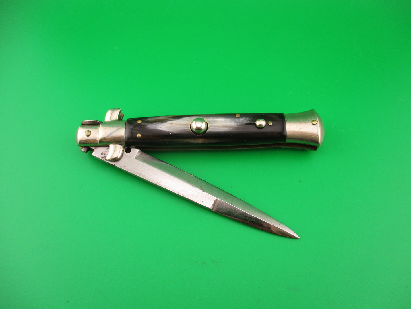 ETHAN 1953 23cm Italian Picklock vintage 1950s Black & White automatic knife