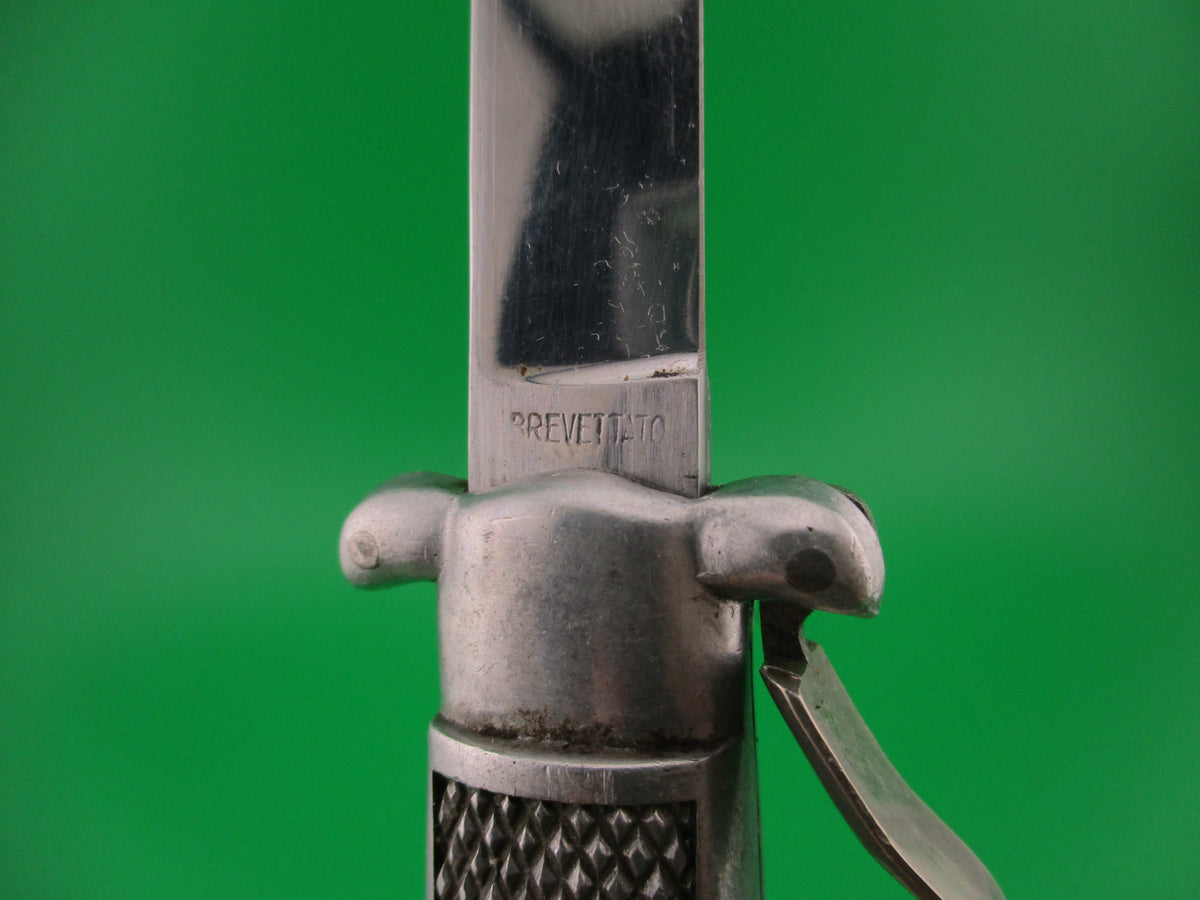 INOX BREVETTATO 21cm Italian OTF Trapdoor 1960s Aluminum automatic knife