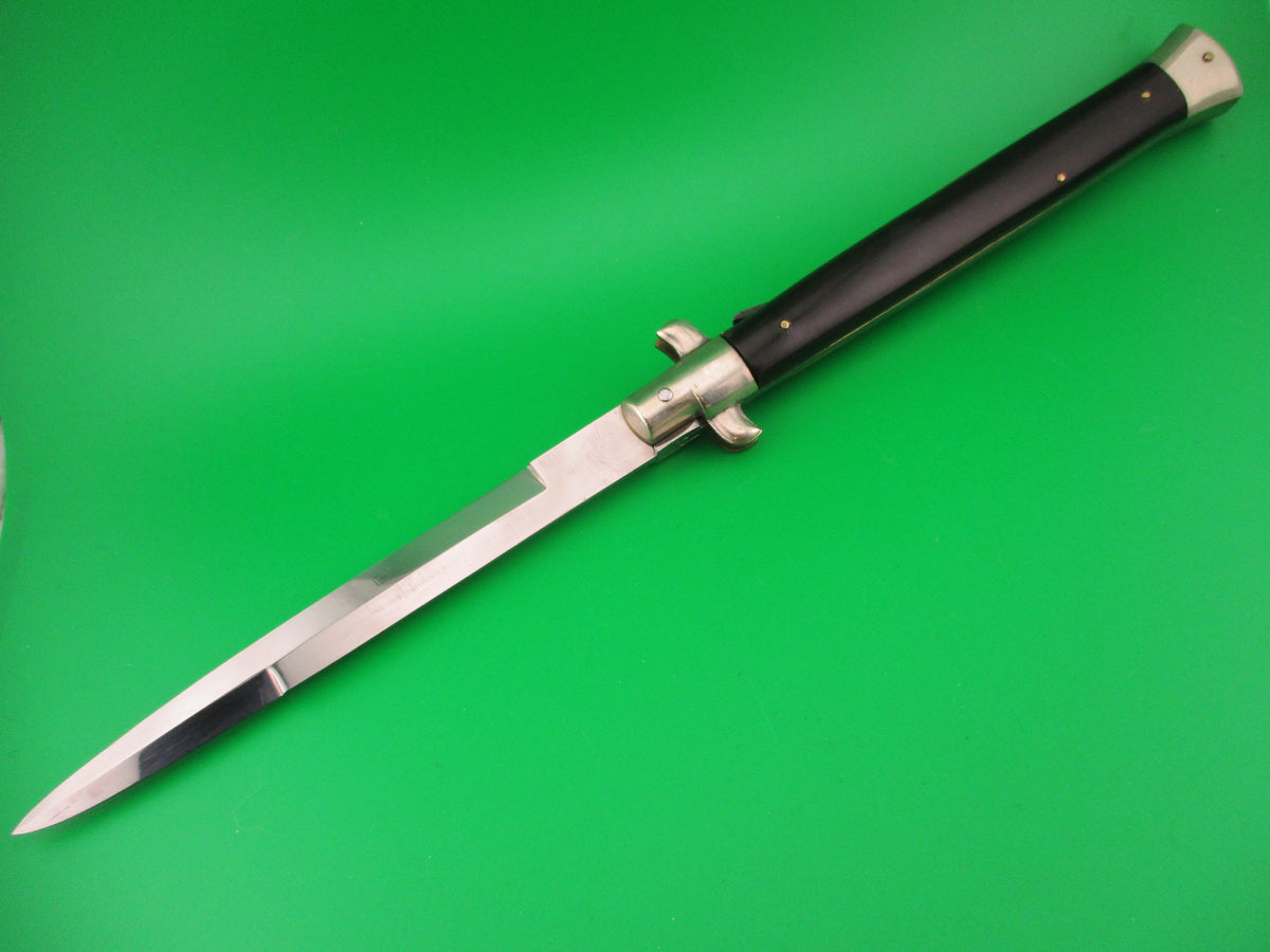 M ITALY INOX 33cm Italian Picklock Horn Vintage 1950s automatic knife 5mm